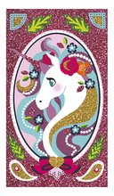 Midi kreatívna sada farebný piesok Jednorožec Glitter Unicorns Atelier Janod s trblietkami od 7 rokov J07883