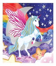 Maxi kreatívna sada 3D maľovanie Jednorožce Pearlescent and 3D Painting Unicorns Atelier Janod 4 obrázky a 2 farby od 7 rokov J07951
