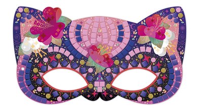 Mini kreatívna sada Mozaika Masky Mosaics Masks Atelier Janod 6 masiek od 7 rokov J07956