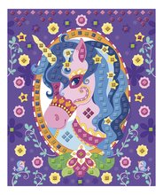 Mini kreatívna sada Mozaika Jednorožec Mosaics Ponies and Unicorns Atelier Janod 6 listov od 5 rokov J07957