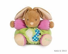 Plyšový zajačik Colors-Chubby Rabbit Squirrel Kaloo s hrkálkou 25 cm v darčekovom balení pre najmenších