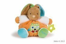 Plyšový zajačik Colors-Chubby Rabbit Owl Kaloo s hrkálkou a hryzátkom 25 cm v darčekovom balení pre najmenších