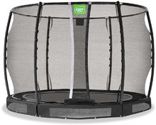Trambulin védőhálóval Allure Premium ground Exit Toys talajmenti 305 cm átmérővel fekete