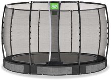 Trambulin védőhálóval Allure Premium ground Exit Toys talajmenti 366 cm átmérővel fekete