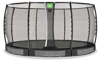 Trampolína s ochrannou sieťou Allure Premium ground Exit Toys prízemná priemer 427 cm čierna ET08651410