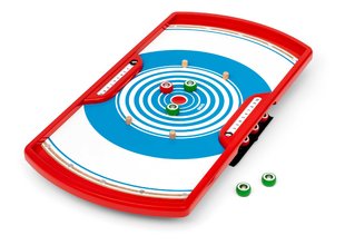 Drevená hra Curling Shuffleshot BRIO s hracou doskou a 8 diskami s počítadlom bodov od 6 rokov BRIO0907