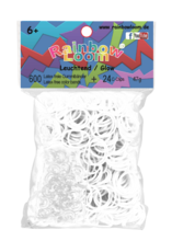 Rainbow Loom originálne fosforeskujúce gumičky 600 kusov biele od 6 rokov