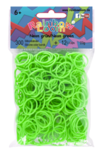 Rainbow Loom originální gumičky 300 kusů neonově zelené od 6 let
