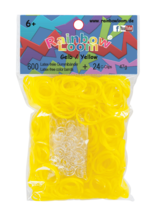 Rainbow Loom originální transparentní gumičky 600 kusů žluté od 6 let