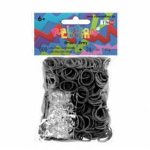 Rainbow Loom originálne gumičky 600 kusov šedé od 6 rokov