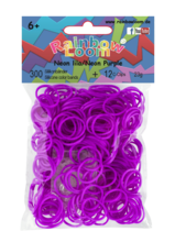 Rainbow Loom originální gumičky 300 kusů neonově fialové od 6 let