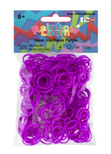 Rainbow Loom originálne gumičky 300 kusov neónovofialové od 6 rokov