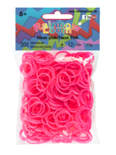 Rainbow Loom originální gumičky 300 kusů neónově ružové od 6 let