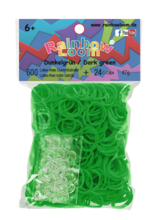 Rainbow Loom originálne gumičky 600 kusov tmavozelené od 6 rokov