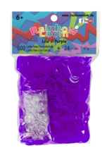 Rainbow Loom originální transparentní gumičky 600 kusů fialové od 6 let