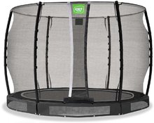 Trambulin védőhálóval Allure Classic ground Exit Toys talajmenti 305 cm átmérővel fekete
