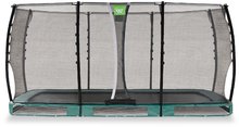 Trambulin védőhálóval Allure Classic ground Exit Toys talajmenti 244*427 cm fekete