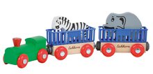 Náhradné diely k vláčikodráhe Train Animal Eichhorn rušeň s vagónmi a zvieratkami 5 dielov 24 cm dĺžka