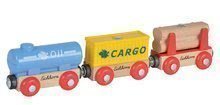 Náhradné diely k vláčikodráhe Train Wagons Eichhorn 3 vagóny s nákladom 5 dielov 24 cm dĺžka