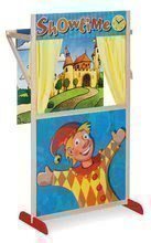 Drevené bábkové divadlo Puppet Theatre Eichhorn s rozprávkovou scénou a oponou 110 cm výška