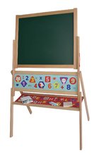 Drevená magnetická tabuľa Magnetic Board Eichhorn skladacia so 48 magnetkami a 10 kriedami so špongiou 110 cm vysoká EH2589