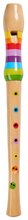 Drevená flauta Music Wooden Flute Eichhorn zošit s 3 piesňami od 4 rokov