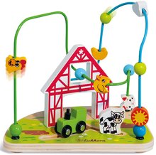 Drevený labyrint Farma s korálikmi Bead Maze Farm Eichhorn s dvoma dráhami od 12 mes