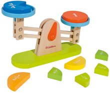 Cântar din lemn Wooden Balance Eichhorn 9 cuburi joc de echilibru