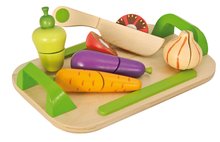 Fa vágódeszka zöldségekkel Chopping Board Vegetables Eichhorn 12 részes 24 hó-tól