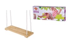 Zonă de legănat din lemn Outdoor Plank Swing Eichhorn bej 140-210 cm lungime 40*14 cm și 60 kg capacitate maximă admisă de la 3 ani