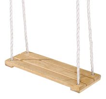 Leagăn din lemn Plank Swing Outdoor Eichhorn bej 140-210 cm lungime 40*14 cm și 60 kg capacitate maximă admisă de la 3 ani