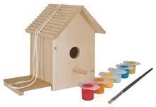 Fa madáretető Outdoor Birdhouse Eichhorn Rakd össze és fesd ki - ecsettel és festékekkel 6 évtől