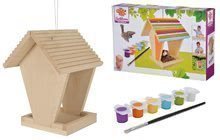 Drevené krmítko pre vtáčikov Outdoor Feeding House Eichhorn Poskladaj a vymaľuj - so štetcom a farbičkami od 6 rokov EH4582