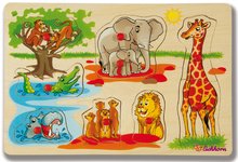 Dřevěné puzzle Generic Puzzle DP Eichhorn 9 dílů safari farma vozidla od 24 měsíců