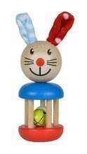 Fa csörgő Rabbit Rattle Baby Eichhorn nyuszi csengettyűvel és plüss fülekkel 3 hó-tól