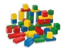 Drevené kocky Coloured Wooden Blocks Eichhorn farebné 50 kusov od 12 mesiacov veľkosť 2,5 cm EH21252