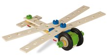 Drevená stavebnica motorka Constructor Sccoter Eichhorn 4 modely (motorka, lietadlo, kolobežka, vážka) 65 dielov