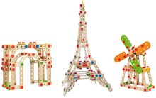 Dřevěná stavebnice Eiffelova věž Constructor Eiffel Tower Eichhorn 3 modely (Eiffelova věž, větrný mlýn, Vítězný oblouk) 315 dílů od 6 let