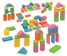 Drevené kocky Coloured Wooden Blocks Eichhorn farebné 75 kusov rôzne tvary veľkosť 25 mm od 12 mes
