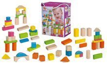Fakockák Nature and Coloured Wooden Blocks Eichhorn mix színes és természetes 60 db 25 mm magas 12 hó-tól