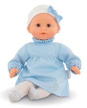 Játékbaba Bebe Calin Marguerite Winter Sparkle Corolle barna pislogó szemekkel és gyöngyöcskékkel 30 cm 18 hó-tól