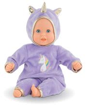 Păpușă Bebe Calin Unicorn Corolle cu ochi albaștri clipitori și biluțe 30 cm de la 18 luni