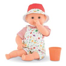 Játékbaba fürdéshez Baby Bath Calypso Garden Delights Mon Premiere Corolle barna pislogó szemekkel és virággal 30 cm 18 hó-tól