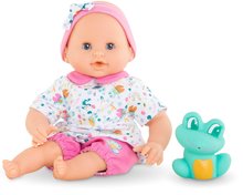 Játékbaba fürdéshez Baby Bath Océane Mon Premiere Poupon Corolle kék pislogó szemekkel és békával 30 cm 18 hó-tól