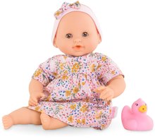 Panenka ke koupání Baby Bath Calypso Mon Premiere Poupon Corolle s hnědýma mrkacíma očima a kachničkou 30 cm od 18 měsíců