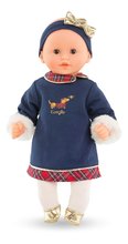 Bábika Bébé Calin Margaux Corolle Holidays Mon Premier Poupon Corolle vianočná edícia s hnedými klipkajúcimi očami 30 cm od 18 mes