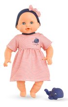 Bábika na kúpanie Baby Bath Calypso Mon Premiere Poupon Corolle s modrými klipkajúcimi očami a veľrybou 30 cm od 18 mes