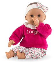 Bábika Bébé Calin Maria Pink Grenadine Mon Premier Poupon Corolle s hnedými klipkajúcimi očami 30 cm od 18 mes