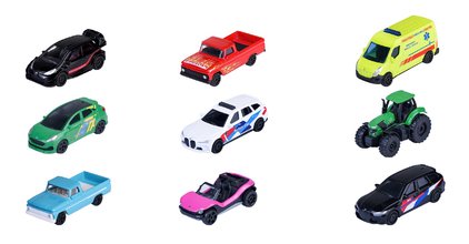 Autíčko Street Car Assorted Majorette kovové 18 rôznych druhov dĺžka 4 cm 1:64 od 8 rokov MJ1009800