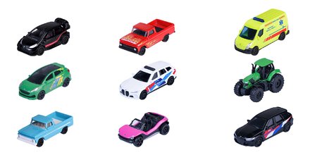 Autíčko Street Cars Assorted Majorette kovové 18 rôznych druhov dĺžka 4 cm 1:64 od 8 rokov MJ1009900